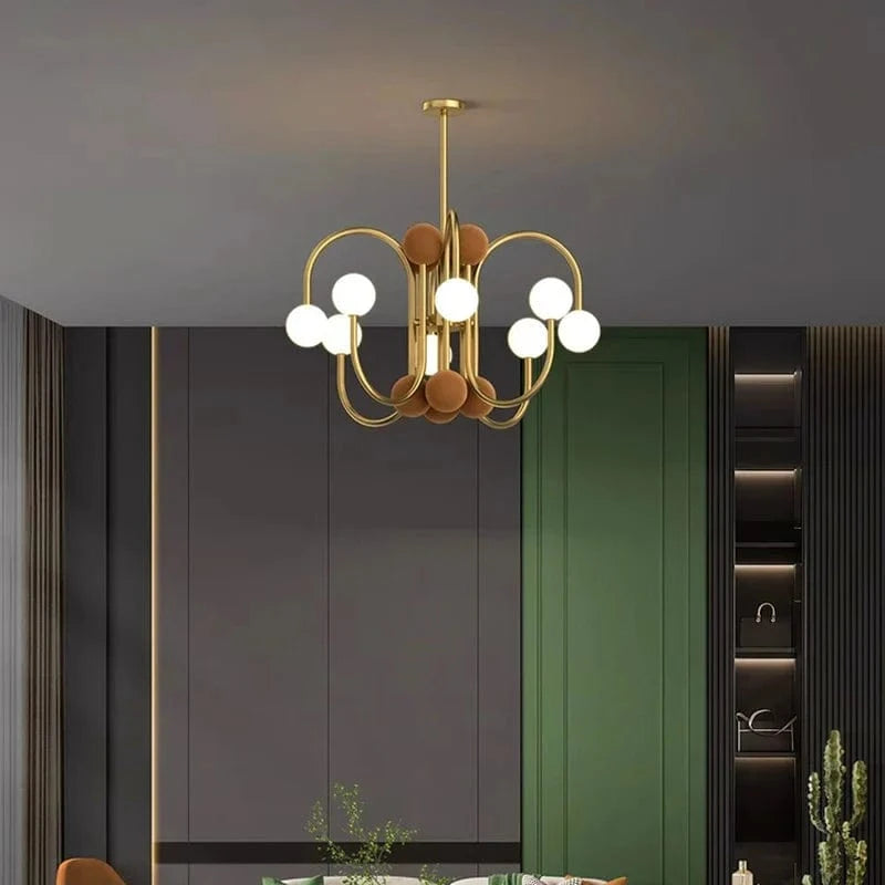 Suspension LED Design Dorée Ultra Moderne | Marco Lucetti