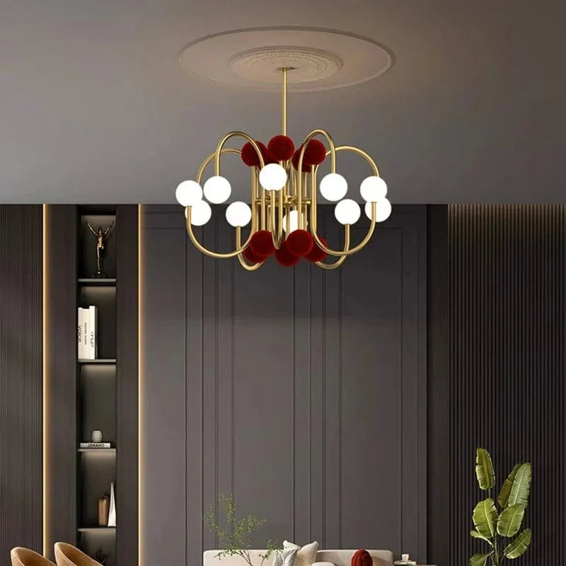 Suspension LED Design Dorée Ultra Moderne | Marco Lucetti