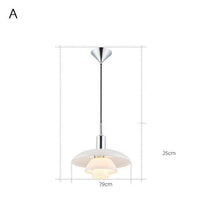 Suspension LED design en aluminium blanc Loft | Marco Lucetti Chromé / 29cm