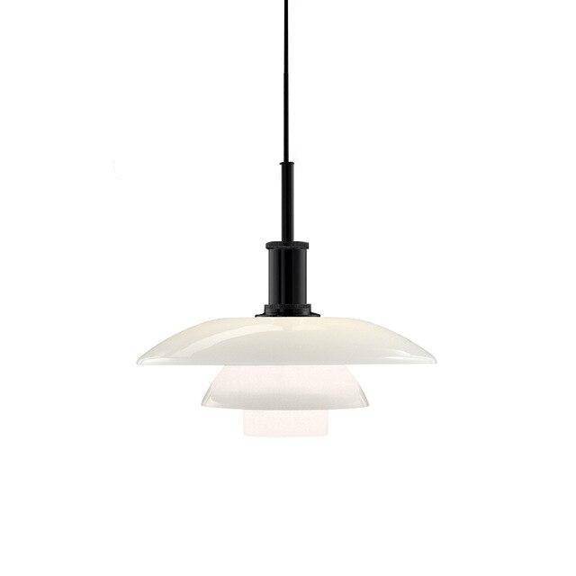 Suspension LED design en aluminium blanc Loft | Marco Lucetti Noir / 29cm