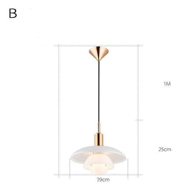Suspension LED design en aluminium blanc Loft | Marco Lucetti Rose gold / 29cm