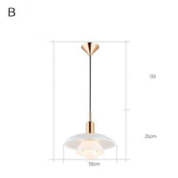 Suspension LED design en aluminium blanc Loft | Marco Lucetti Rose gold / 29cm