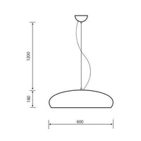 Suspension LED design en aluminium boule ovale | Marco Lucetti