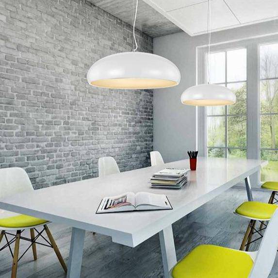 Suspension LED design en aluminium boule ovale | Marco Lucetti