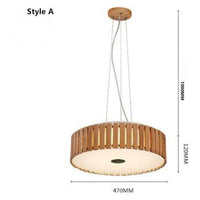 Suspension LED design en bois avec disque d'abat-jour Hang | Marco Lucetti A / Froide