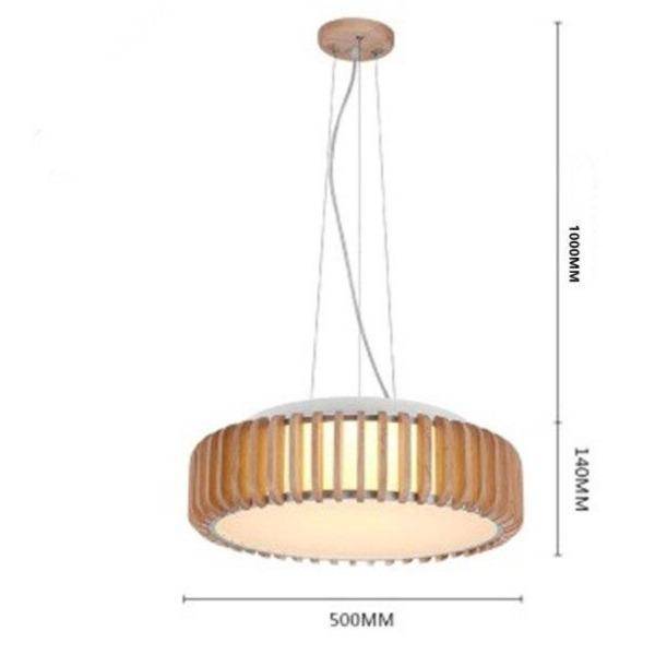 Suspension LED design en bois avec disque d'abat-jour Hang | Marco Lucetti B / Chaude