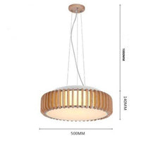 Suspension LED design en bois avec disque d'abat-jour Hang | Marco Lucetti B / Chaude