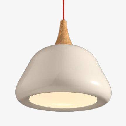 Suspension LED Design en Bois et Métal Blanc | Marco Lucetti