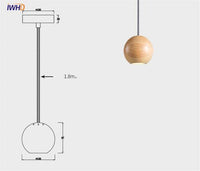 Suspension LED design en bois vintage | Marco Lucetti A