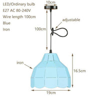 Suspension LED Design en Céramique Colorée | Marco Lucetti Bleu