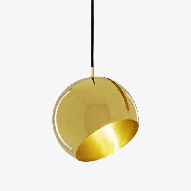 Suspension LED design en métal, abat-jour arrondi | Marco Lucetti