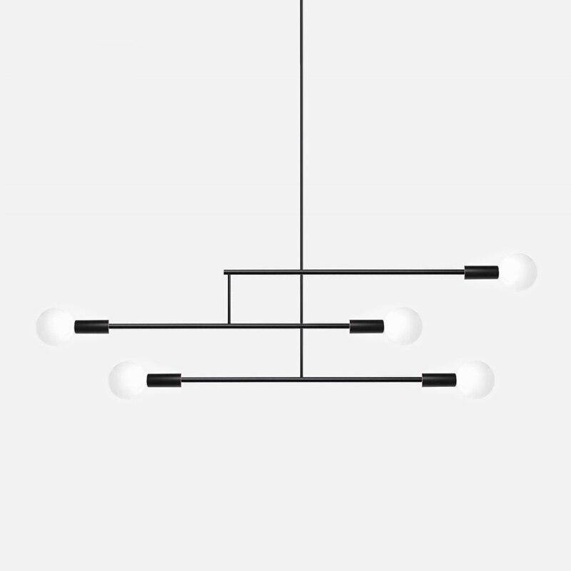 Suspension LED design en métal avec plusieurs lampes - Créativité illuminée | Marco Lucetti