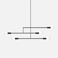 Suspension LED design en métal avec plusieurs lampes - Créativité illuminée | Marco Lucetti