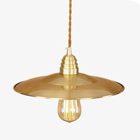 Suspension LED design en métal doré avec abat-jour chapeau Coffee | Marco Lucetti