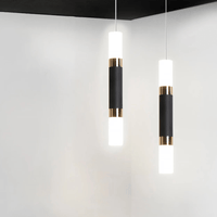 Suspension LED design en tube métal. | Marco Lucetti