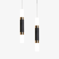 Suspension LED design en tube métal. | Marco Lucetti