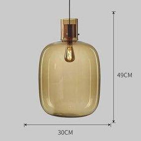 Suspension LED Design en Verre avec Abat-Jour Coloré | Marco Lucetti