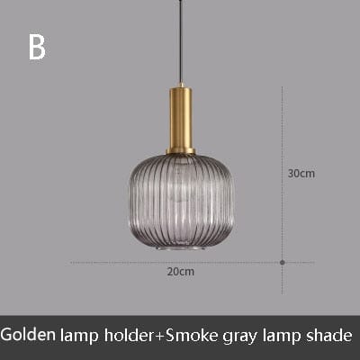 Suspension LED Design en Verre Belly | Marco Lucetti B - Gris / Noir