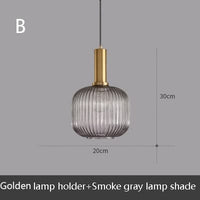 Suspension LED Design en Verre Belly | Marco Lucetti B - Gris / Noir