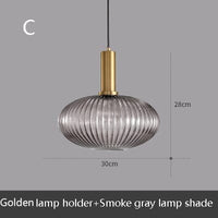 Suspension LED Design en Verre Belly | Marco Lucetti C - Gris / Noir