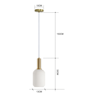 Suspension LED Design en Verre Coloré. | Marco Lucetti 13cm / Blanc