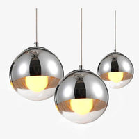 Suspension LED Design en Verre et Chrome Copper | Marco Lucetti