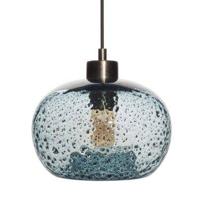 Suspension LED design en verre Life | Marco Lucetti Bleu