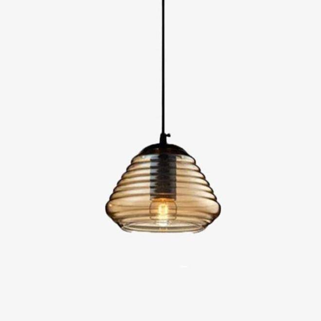 Suspension LED design en verre Sola | Marco Lucetti Ambré / C