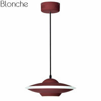 Suspension LED design Industriel | Marco Lucetti Rouge