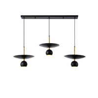 Suspension LED Design "Lumina" | Marco Lucetti 3 lampes - rectangle / Naturelle