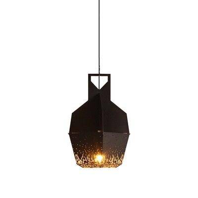Suspension LED Design Métal Coloré Motifs Hang | Marco Lucetti Noir / 28cm