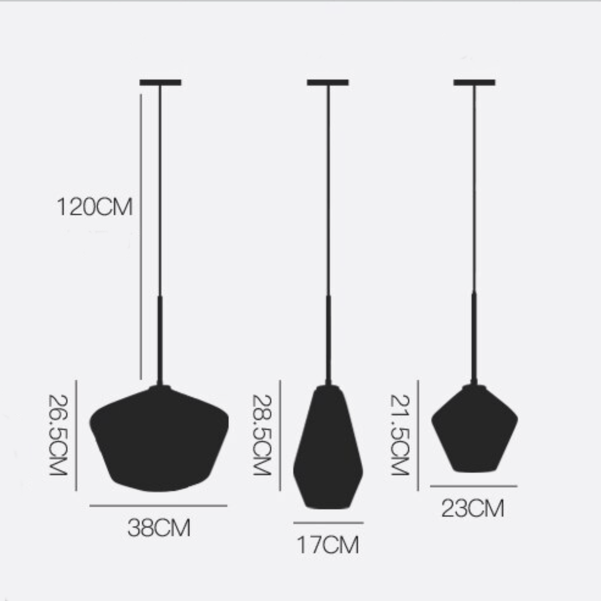 Suspension LED design : Métal et verre variés | Marco Lucetti