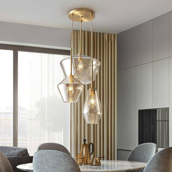 Suspension LED design : Métal et verre variés | Marco Lucetti