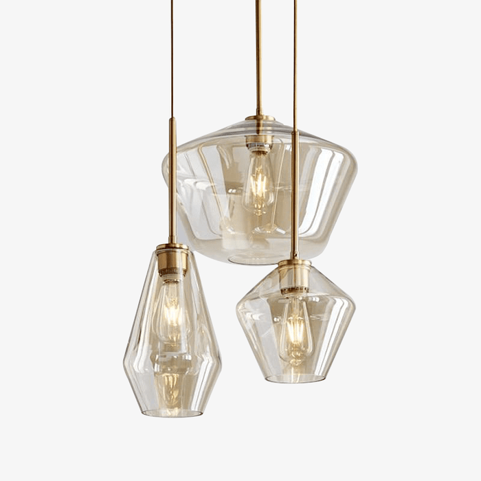 Suspension LED design : Métal et verre variés | Marco Lucetti