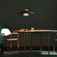 Suspension LED design métal noir & doré - Barndo | Marco Lucetti