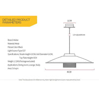 Suspension LED design métal noir & doré - Barndo | Marco Lucetti