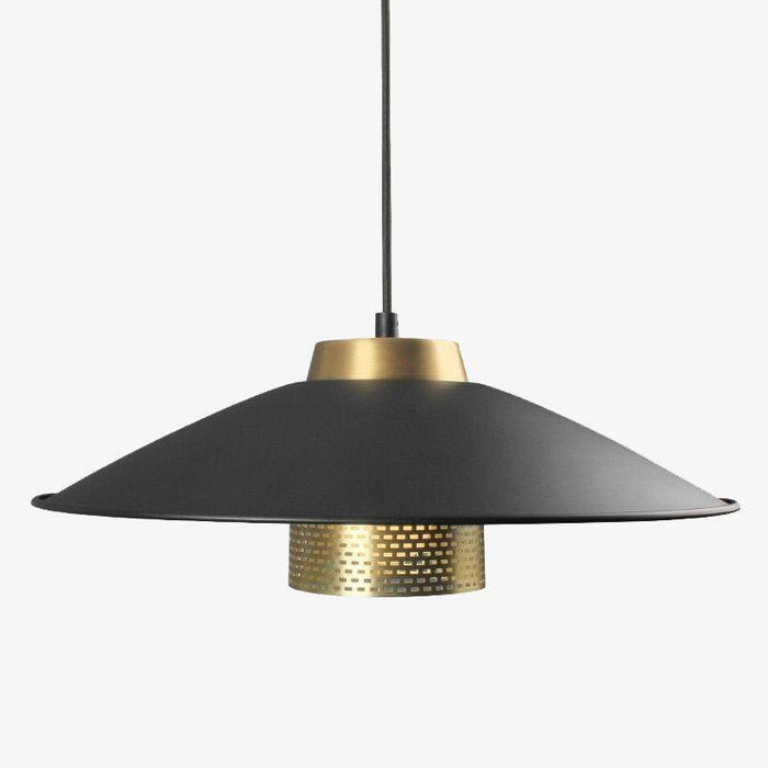 Suspension LED design métal noir & doré - Barndo | Marco Lucetti