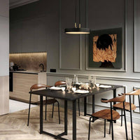 Suspension LED Design Métal Noir | Marco Lucetti