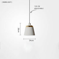 Suspension LED - Design métallique innovant | Marco Lucetti 24cm - Blanc