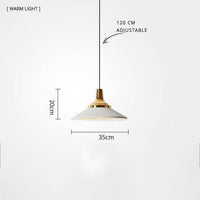 Suspension LED - Design métallique innovant | Marco Lucetti 35cm - Blanc