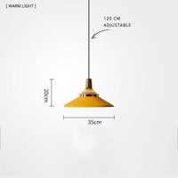 Suspension LED - Design métallique innovant | Marco Lucetti 35cm - Jaune
