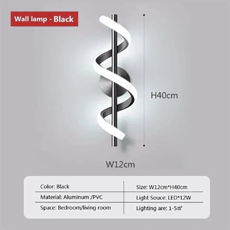 Suspension LED Design Moderne | Marco Lucetti Applique noire / Blanc froid