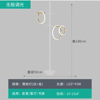 Suspension LED Design Moderne pour une Décoration Intérieure Élégante | Marco Lucetti Lampadaire 3 têtes / Blanc froid