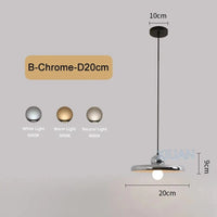 Suspension LED Design Modernité | Marco Lucetti B Chromé 20cm