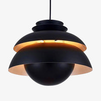 Suspension LED Vintage Noire Aluminium