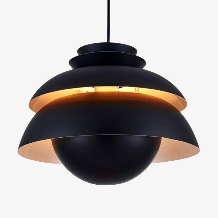 Suspension LED Vintage Noire Aluminium
