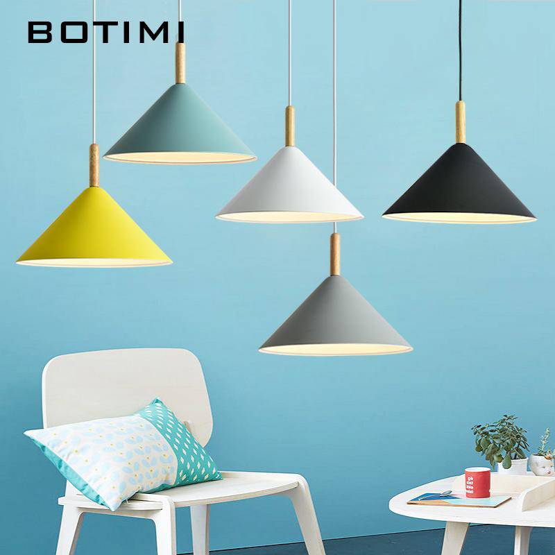 Suspension LED design Nordic en bois et métal. | Marco Lucetti