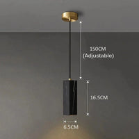 Suspension LED Design Nordique Wabi Sabi Décoratif | Marco Lucetti Carré Noir