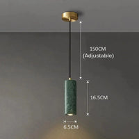 Suspension LED Design Nordique Wabi Sabi Décoratif | Marco Lucetti Cercle vert