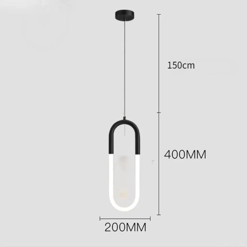 Suspension LED Design Scandinave Moderne Etanche | Marco Lucetti C Noir / Jaune clair